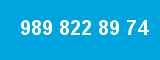 989 822 89 74 989 822 89 74